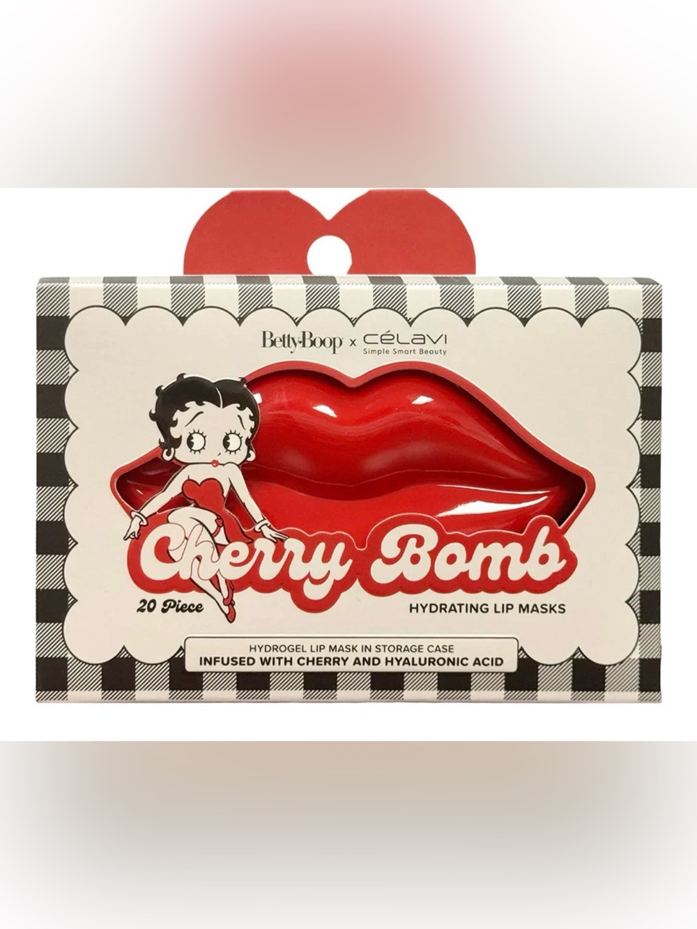 Betty Boop x Célavi Cherry Bomb Hydrating Lip Masks - Red